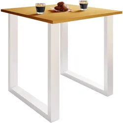 VCM, Esstisch, Premium Esszimmertisch Holztisch Esstisch Tisch "Xona U" (80 x 50 x 76 cm)