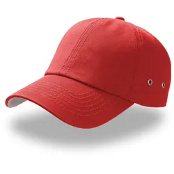Atlantis Unisex 6-Panel Baseball Kappe 'Aktion' Klassische Cap ACTI red one size