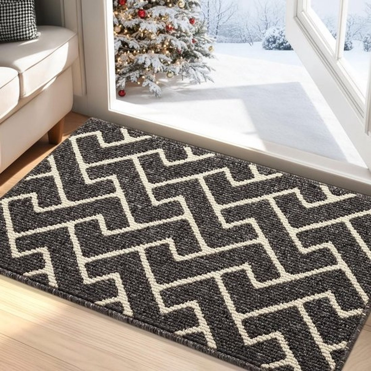 Merkloze antislip en vochtabsorberende deurmat voor binnen, 60 x 90 cm