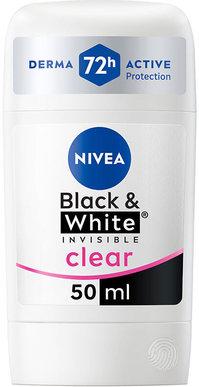 Nivea Black & White Invisible déodorant stick 50 ml
