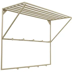 LOFT42 Jasmin Garderobenständer – Beige – Metall – 9 Haken – 60 x 80 x 32
