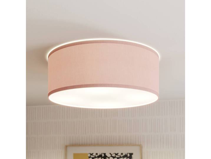 Deckenlampe Rondo Kids TK Lighting, dimmbar, violett / pink / rose, für Kinderzimmer, Textil / Stoff / Seide, Modern, Deckenlampe