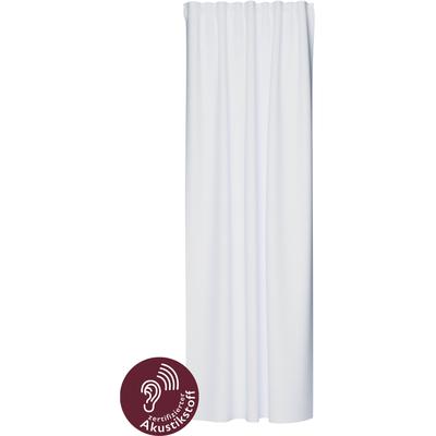 Vorhang HOMING "Allen, 1 Stück, verdeckte Schlaufen, blickdicht, Thermo" Gr. 1, weiß, B:140cm H:245cm, Polyester, Gardinen, blickdicht, Akustik, Lärmschutz, Wohn-, Schlaf-, Kinderzimmer, Thermo
