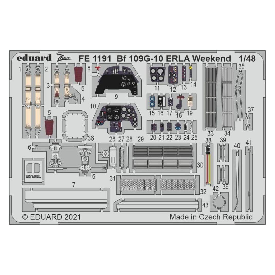 Eduard Bf 109G-10 ERLA Weekend 1/48 for (FE1191)