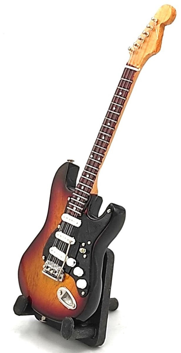 Baby miniatuur replica Fender Stratocaster gitaar 15 cm - Ritchie Blackmore - Deep Purple