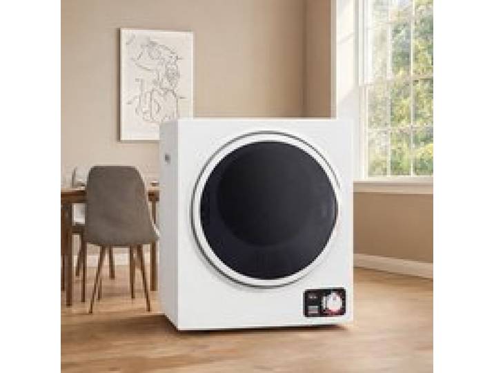 Sèche-linge électrique compact 33L 850W - 4 modes tambour inox 49x40 5x60 cm - Blanc