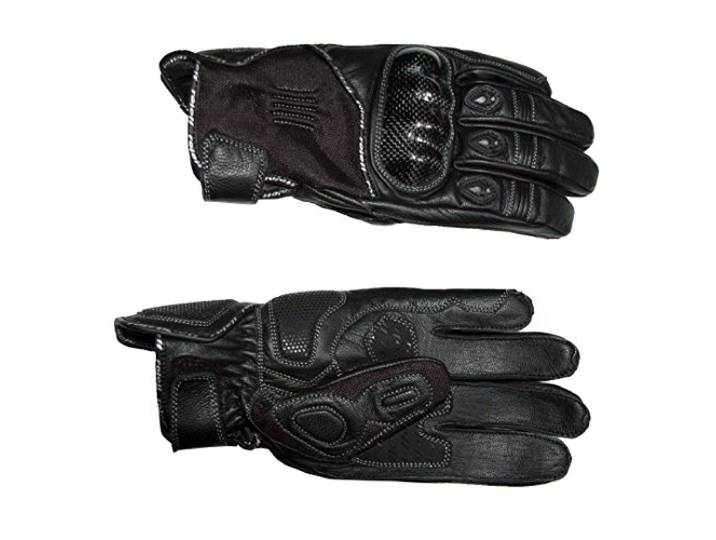 ROLEFF RACEWEAR Leder/Carbon Motorradhandschuh RO 60, Schwarz, Größe XXL