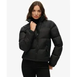 Superdry für Damen. W5011975A Tech Jacket schwarz (6), Lässig, Nachhaltig, Recyceltes Nylon