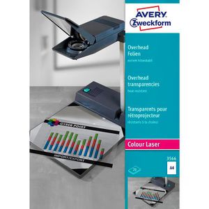 Zweckform 3566 A4 klar Kopierfolien Avery Folien
