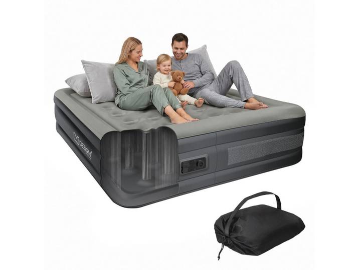 Ml-Design Luftbett, Grau, Rechteckig, 157x203 cm, Schlafzimmer, Betten, Gästebetten, Luftbetten
