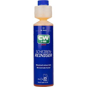 Dr.Wack Scheibenreiniger CW1:100 1745, Super, 1:100 Konzentrat, für Scheibenwaschanlagen, 250ml