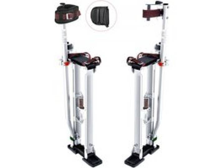 VEVOR Arbeitsstelzen Trockenbau 61–101,6cm Höhenverstellbar Aluminiumstelzen Deckenbau 103kg Tragfähigkeit Malerstelzen 27-29cm Fußgröße Für Malerarbeiten Heimdekoration Baumschnitt Elektroarbeiten