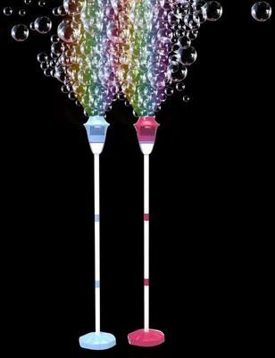 Uplift Essentials Street Light Bubble Machine With LED Lights For Parties And Outdoor Fun red