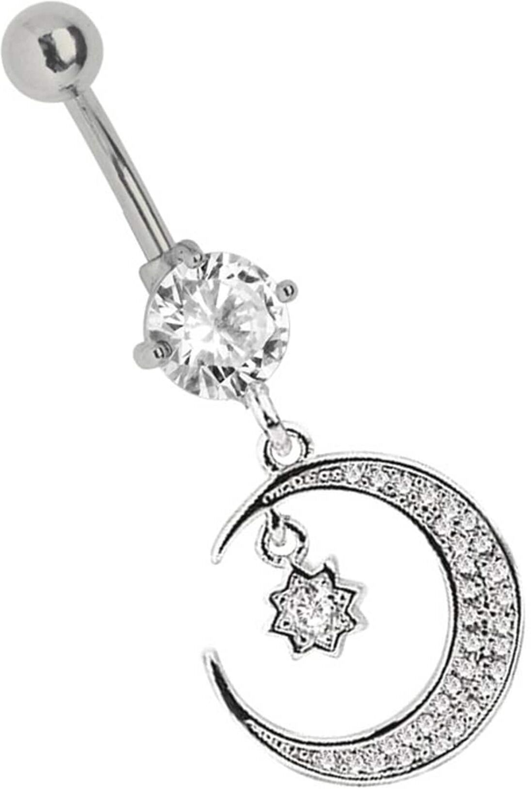 Bauchnabelpiercing ADELIA´S "Piercing  Bauchnabelpiercing", silber, Piercings, Kinder, Chirurgiestahl, Bauchnabelpiercing