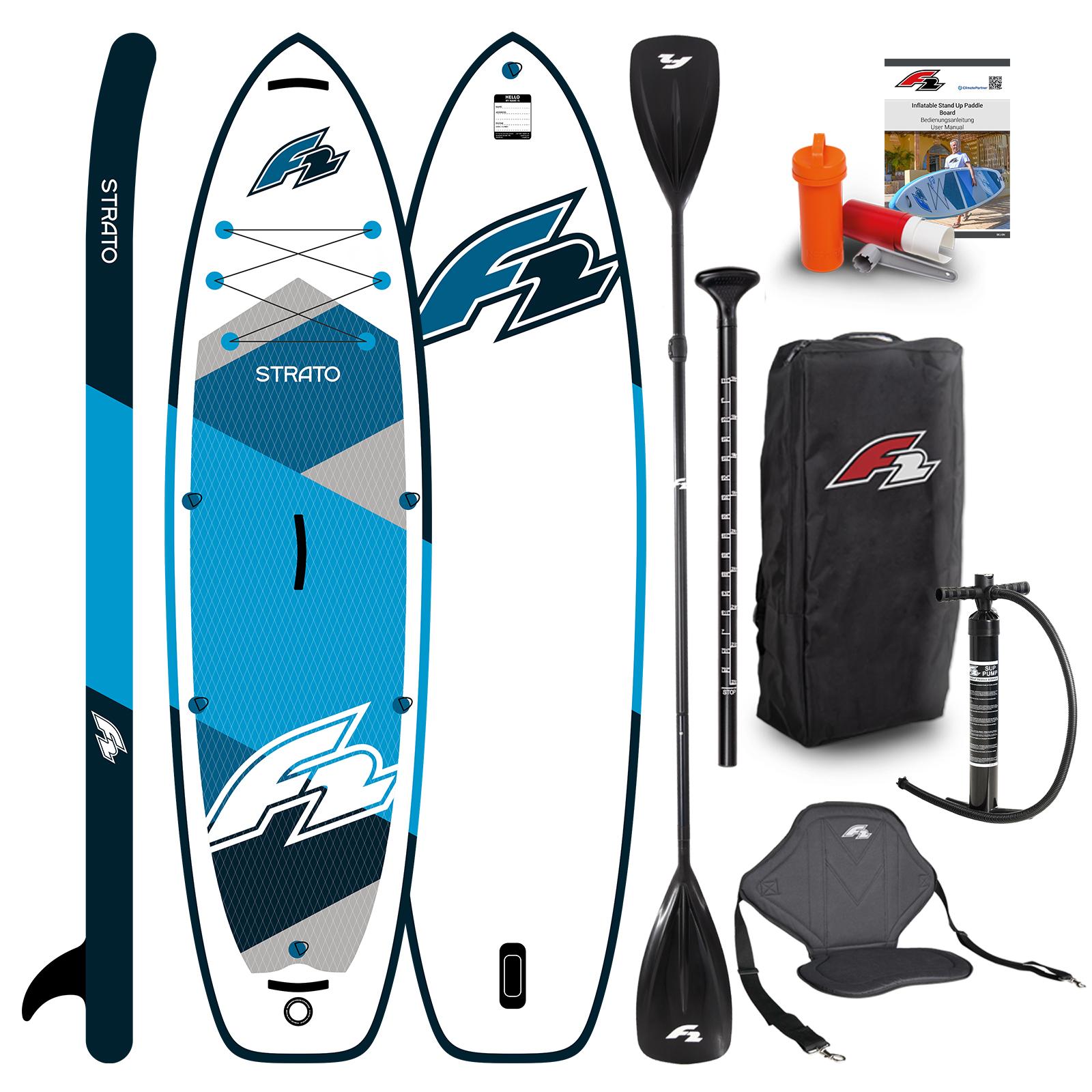 F2 SUP Stand Up Paddle Board Strato Limited Edition 12'5'' Blau