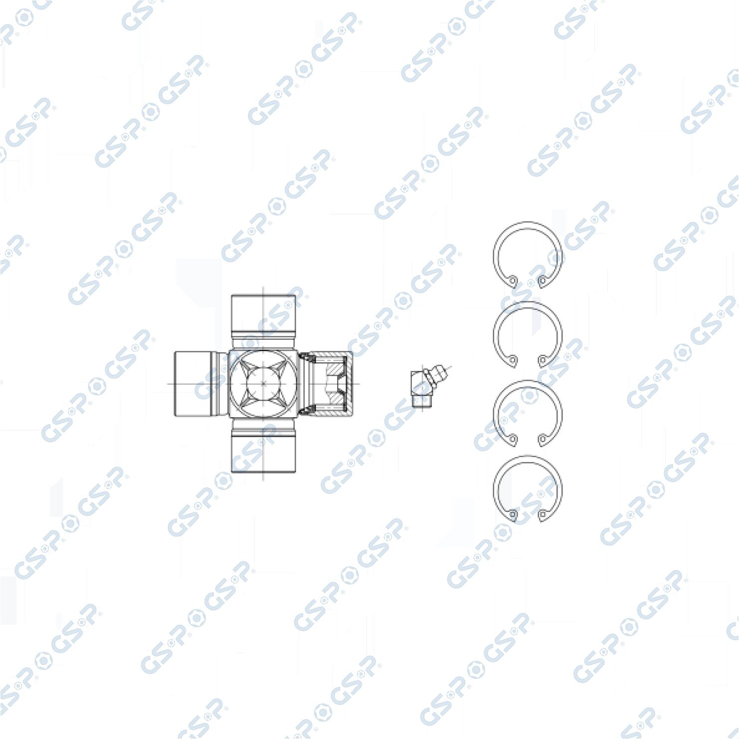Gsp Gelenk, Längswelle Uj900159 Für Nissan Renault