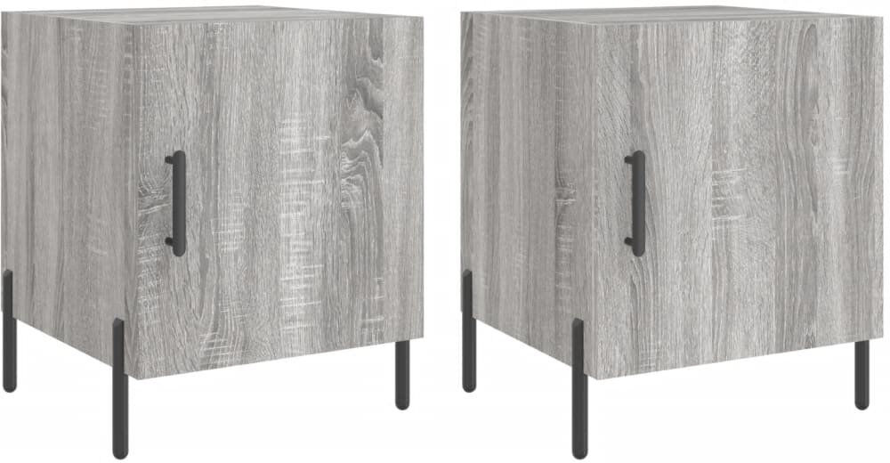 Latitude Run Introduce an air of modern charm to your interior with these bedside cabinets! Grey Sonoma 50cm H X 40cm W X 40cm D
