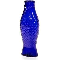 Karaffe Fish & Fish Serax Glas kobaltblau, Designer Paola Navone, 10.5x29x7.5 cm