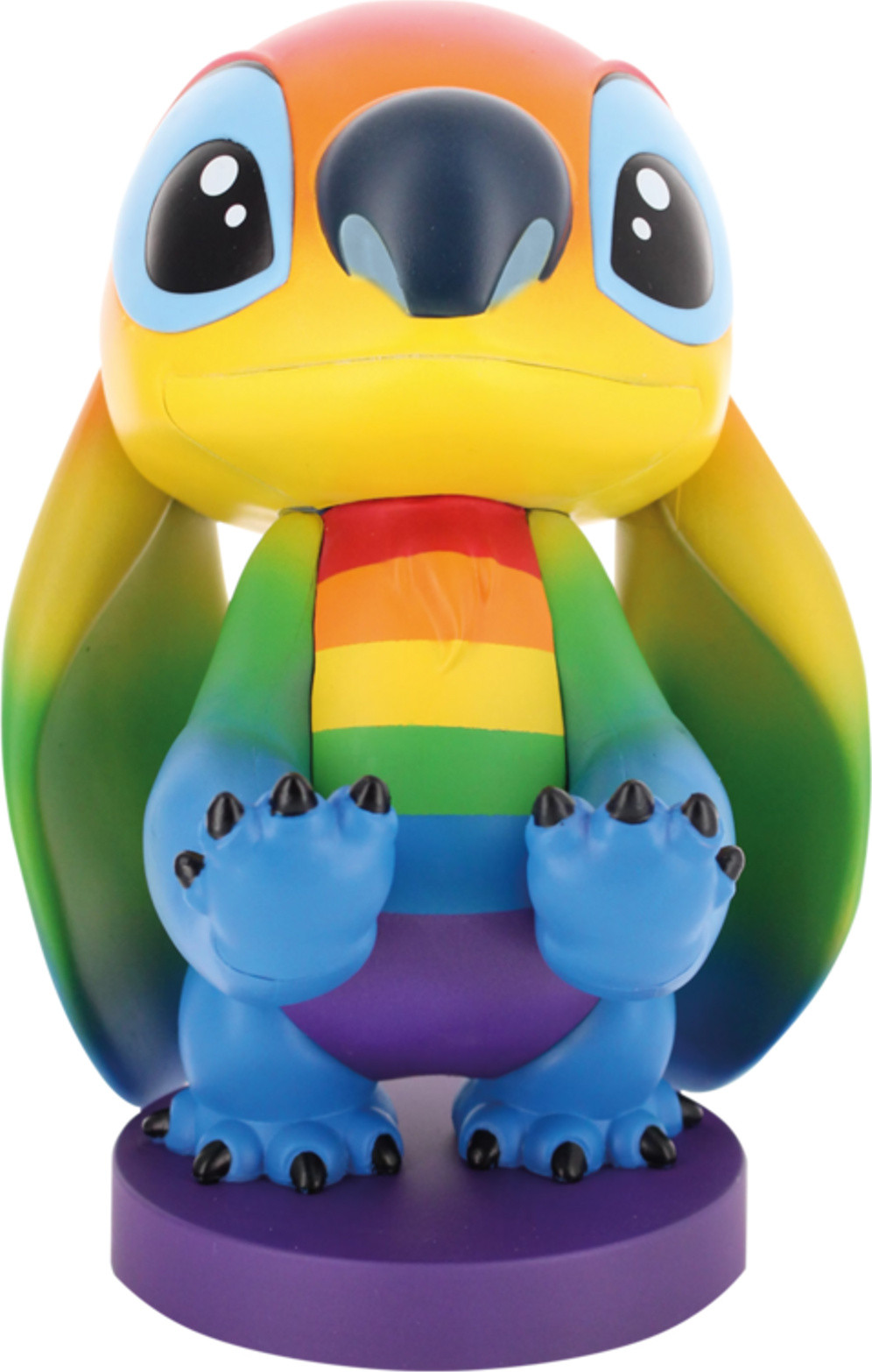 Cable Guys Disney Stitch Rainbow Figurine - Accessoirehouder voor oortjes, smartphone of kleine accessoires - 20 cm