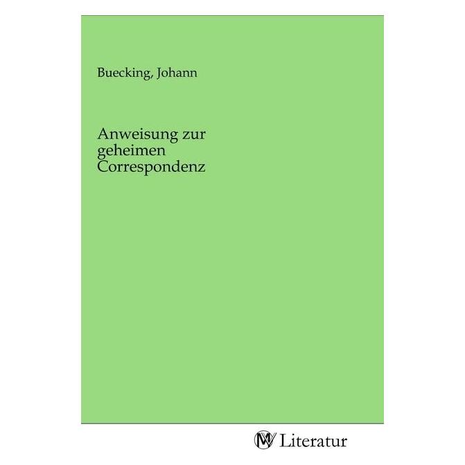 MV-Literatur Anweisung zur geheimen Correspondenz (2020) (56143586)