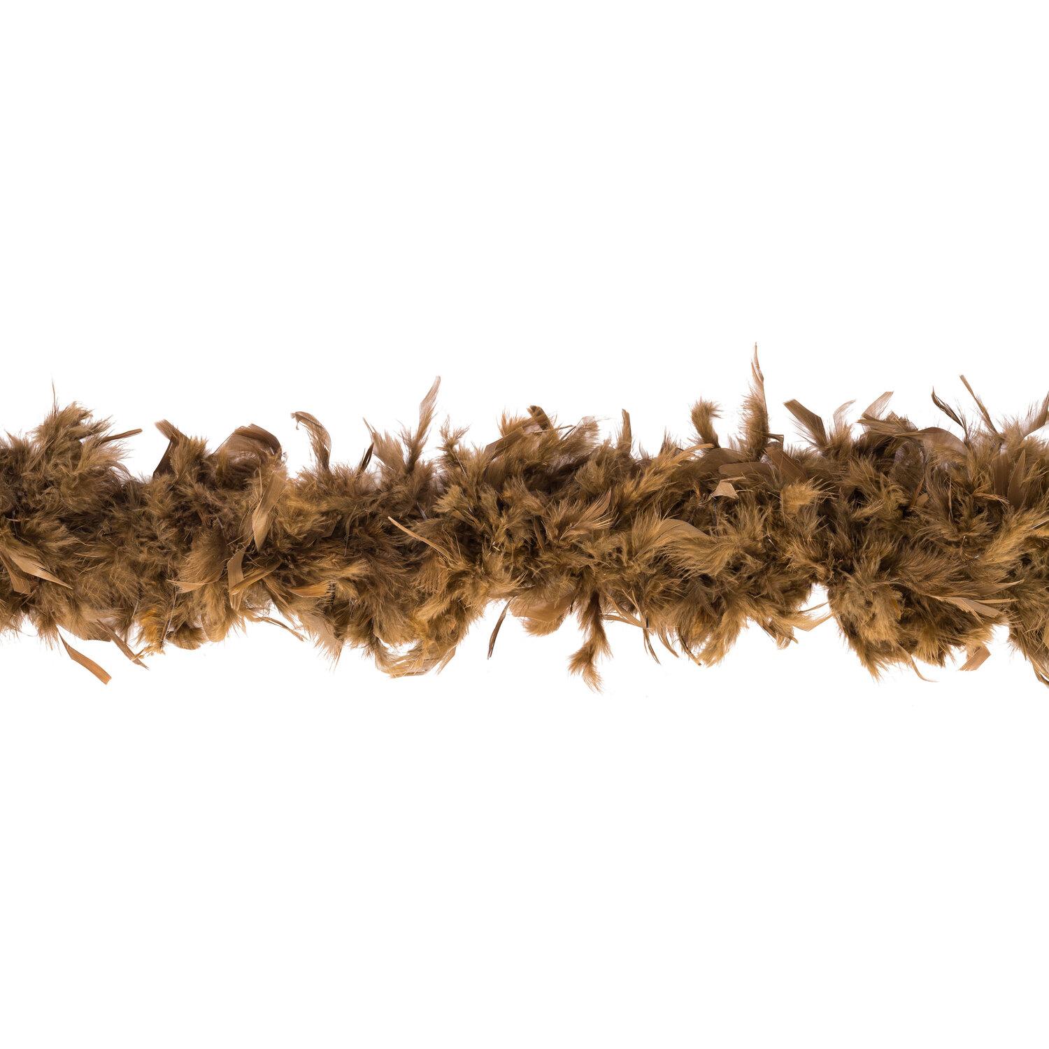 Federboa, braun, 90 g, 1,80 Meter