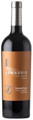 """Lamadrid Single Vineyard Reserva Cabernet Franc 2022 Red Wine - Argentina"""