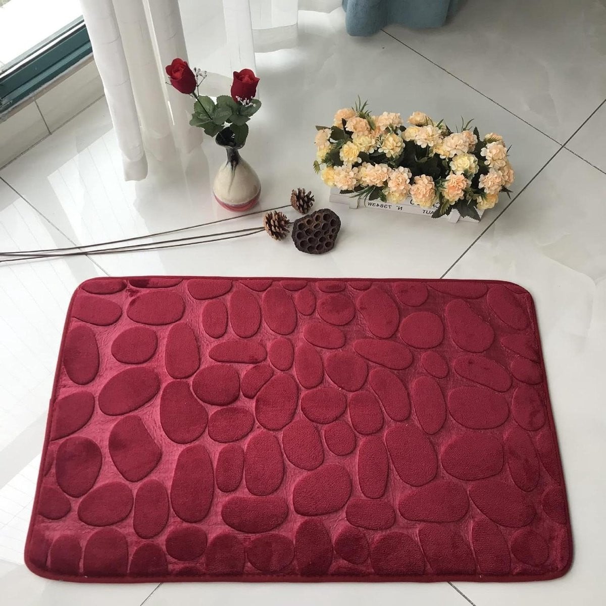 Merkloze antislip badmat voor de badkamer, 50 x 80 cm, Cn1001