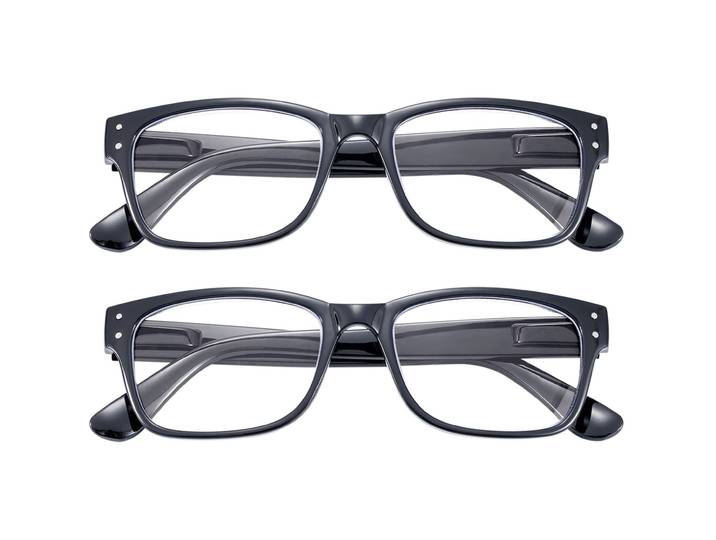 2er-Set Bildschirm-Brille mit Blaulicht-Filter, +2,5 Dioptrien