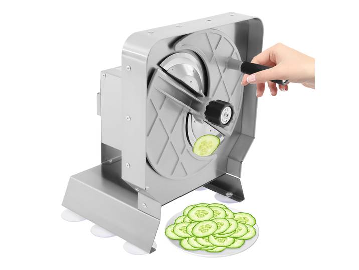 Trancheuse manuelle de fruits et légumes 4R/2R, Machine commerciale manuelle à épaisseur réglable, trancheuse de coupe-aliments en acier inoxydable