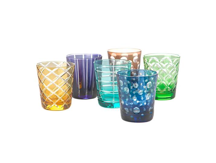 POLSPOTTEN - Cuttings Glas, mehrfarbig (6er-Set)
