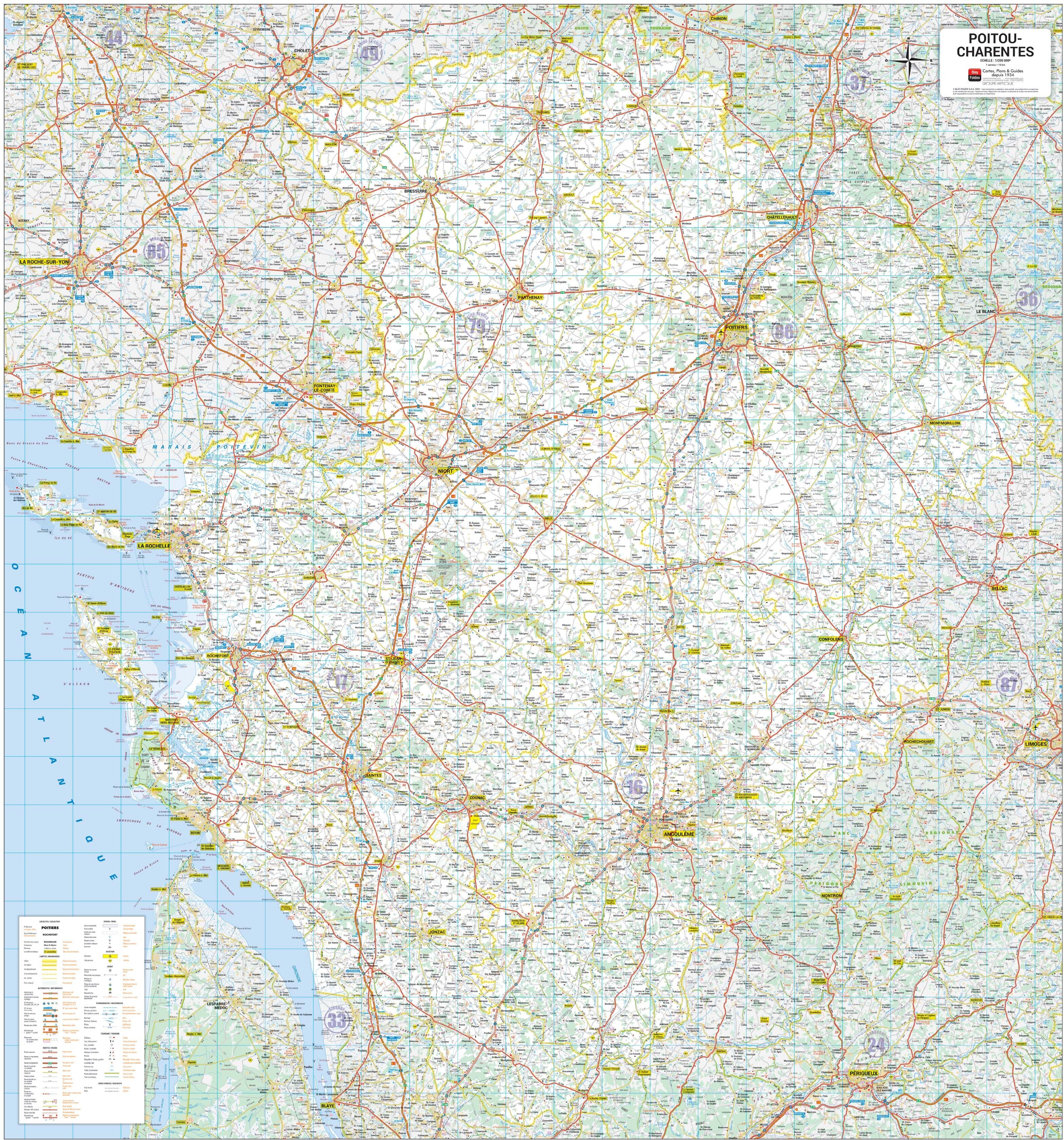 Poster - Poitou-Charentes (100 × 120 cm)   Blay Foldex
