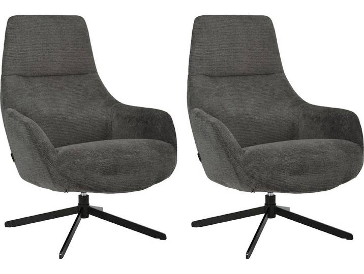 OTTO home Drehsessel CLARINDA moderner Ohrensessel drehbar, TV-Sessel, Relaxsessel, 360-Grad drehbar, robustes Metallgestell