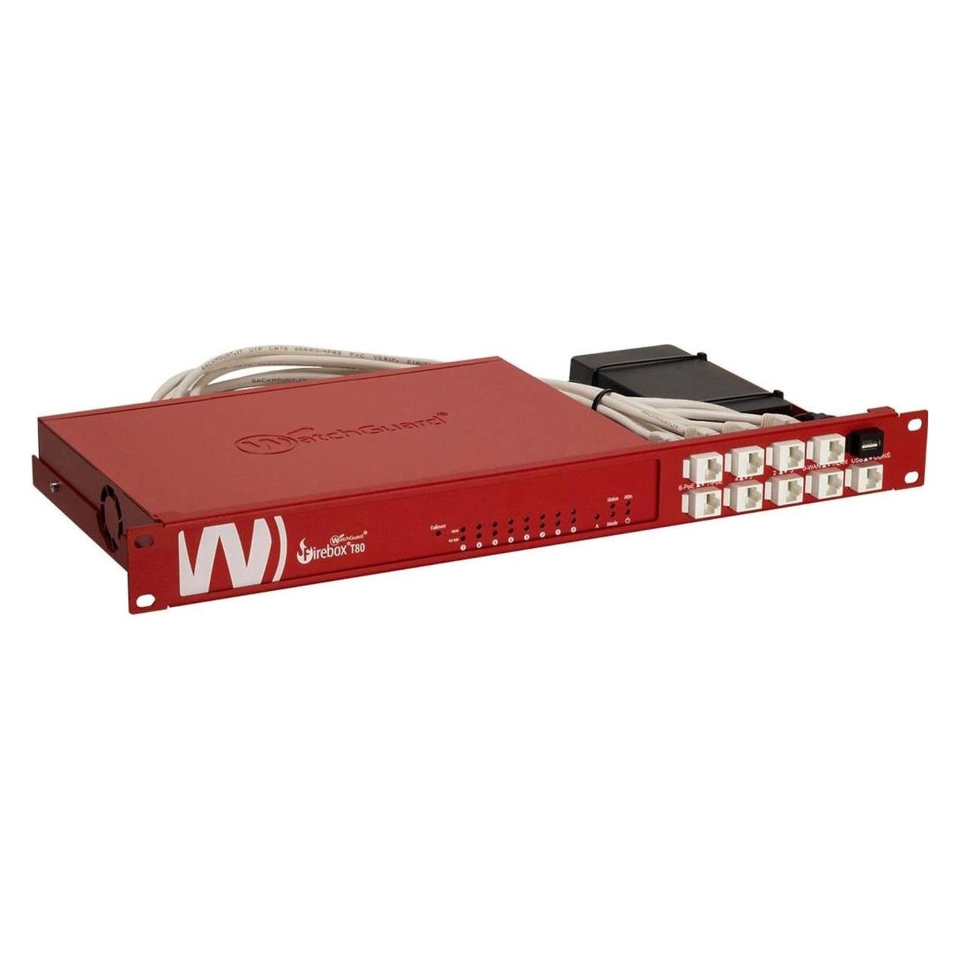 Rackmount.IT 1U+, 9 x RJ-45 f/ WatchGuard Firebox T80 (RM-WG-T7)
