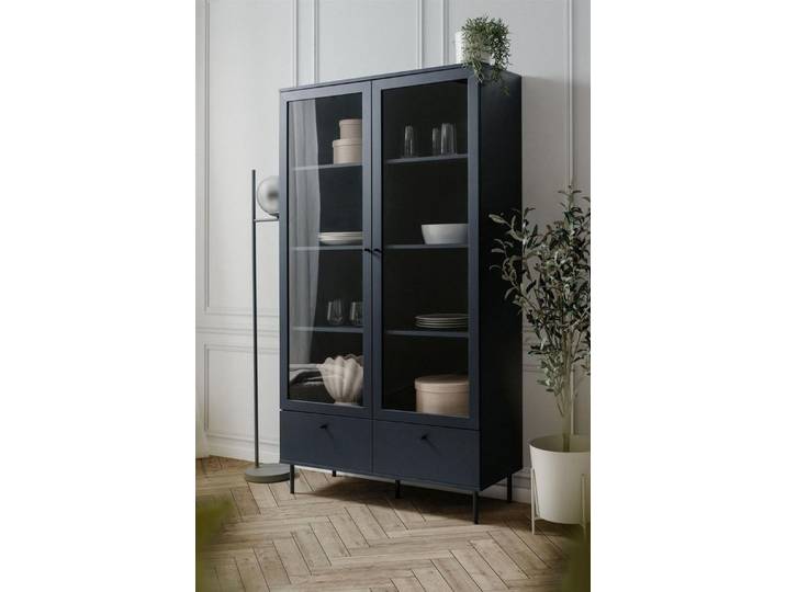 möbelvita Vitrine Vitrine Miami 52A in Navy blau