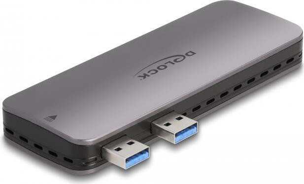 Delock USB 3.2 Gen 2 behuizing voor PlayStation 5 met M.2 NVMe-slot, zwart