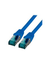 EFB Elektronik RJ45 Patchkabel S/FTP Cat6A LSZH Blau Laenge 0.25m 4x2xAWG27/7 nach TIA/EIA568B SFTP 0,25 m low-smoke zero-halogen (MK6001.0,25BL)