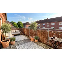 Weidenmatte 300 x 160 cm - Sichtschutzmatte aus geölten Weidenruten - 3m x 1,6m Sichtschutz aus Weide ideal für Garten & Terrasse