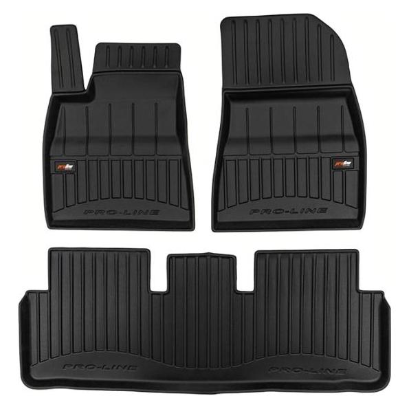 Frogum Gummimåtter Tesla Model 3 2023- (2 Vordermatten + 2 Rückmatten) (3D435100)