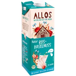 Allos Reis-Haselnuss-Drink