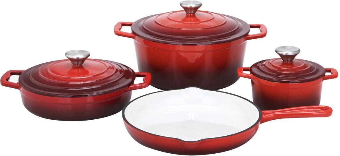 Topf-Set CS KOCH-SYSTEME "Xanten", rot, Töpfe, Topf-Set, Induktion