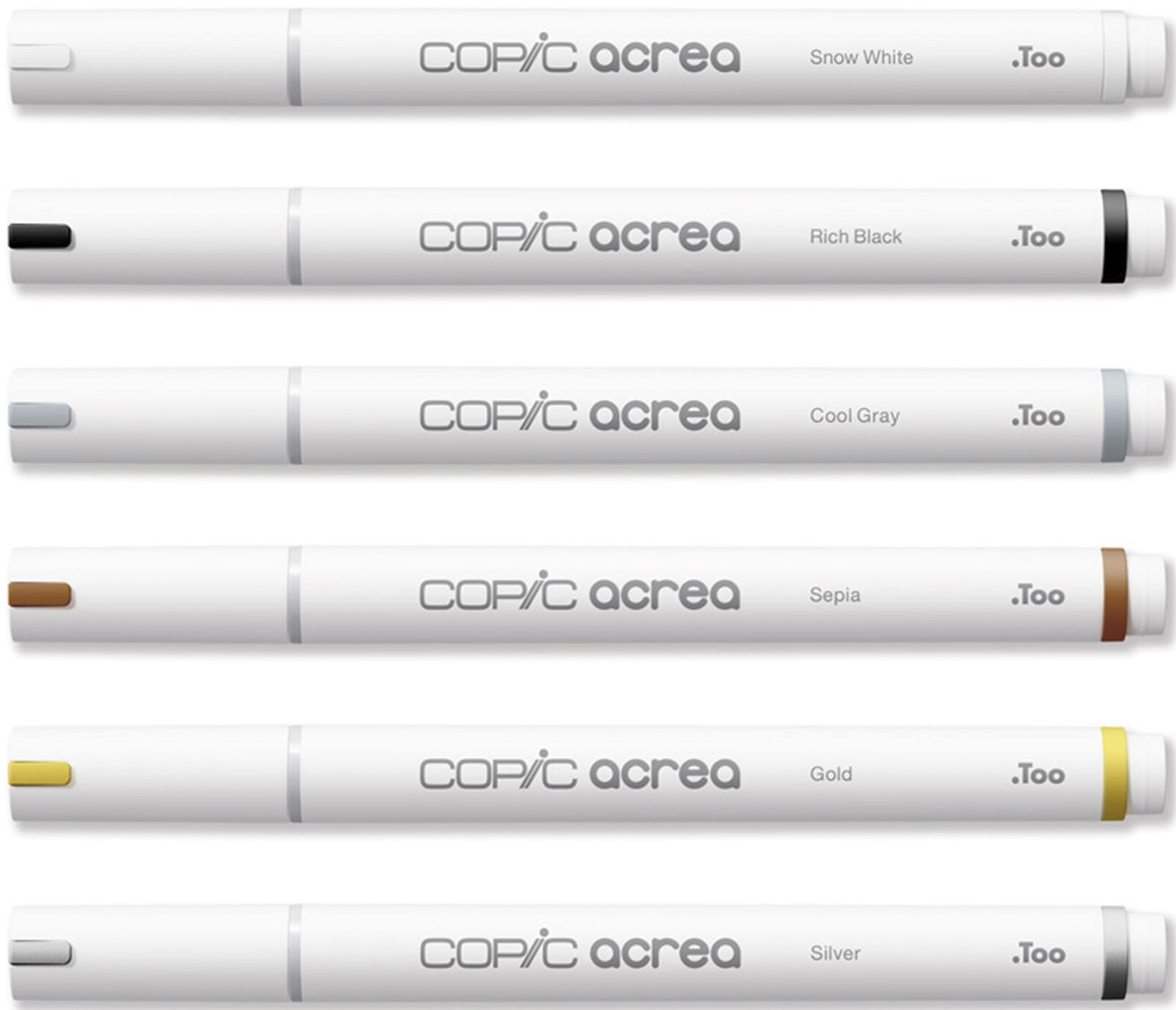 COPIC® acrea Essentials Layoutmarker-Set weiß 0.8 mm Schreibfarbe: Mehrfarbig 20077600
