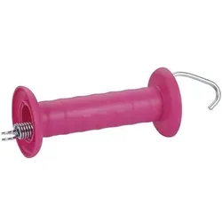 Corral, Gartenzaun, Gate handle pink, with hook, galvanized