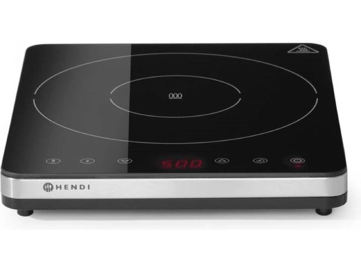HENDI Inductiekookplaat – ultradun ontwerp – keramisch glas – aanraakbediening – 2000W – 230V