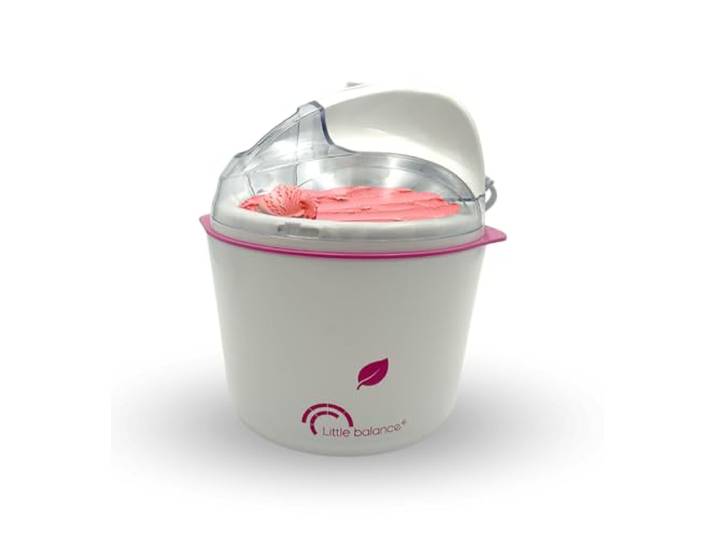 LITTLE BALANCE 8234 Happy Sorbets\, Sorbetiere\, Machine a Glaces\, Sorbets\, Cremes glacees\, 1\,5 l\, Blanc/Vert