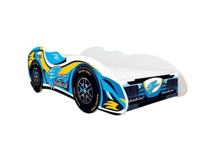 Lit auto - BLUE BIRD - Formule 1 - 140x70 cm - Sommier à lattes - Inclus matelas