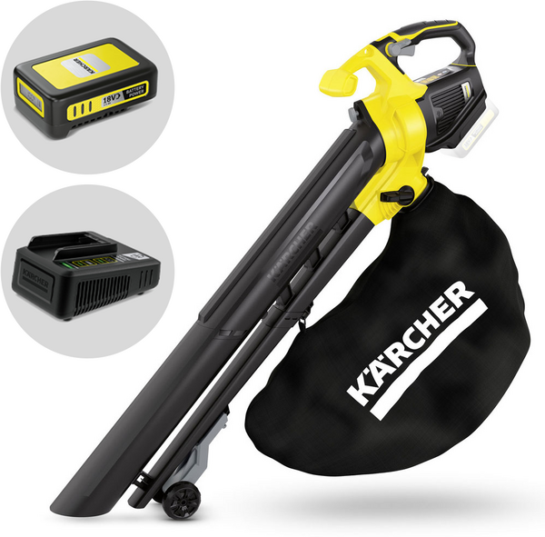 Karcher BLV 18-200 - Soffiatore aspiratore per foglie a batteria 18V 2.5Ah
