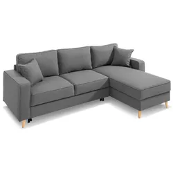 Ecksofa Lyon Stoff Grau