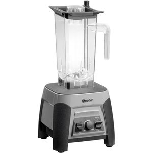 Bartscher Standmixer Blender PRO, 150159, Kunststoffbehälter, 1500 Watt, grau, 2,5 Liter