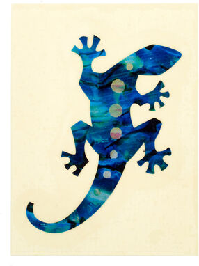 Jockomo Lizard Sticker AB Abalone Blue