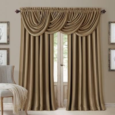 Threadmade Home Llc Solstice Curtain Panel, 52 x 108, Chocolate